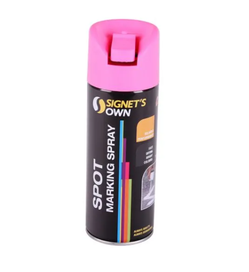 PAINT SPOT MARKING - FLURO PINK - SIGNET 